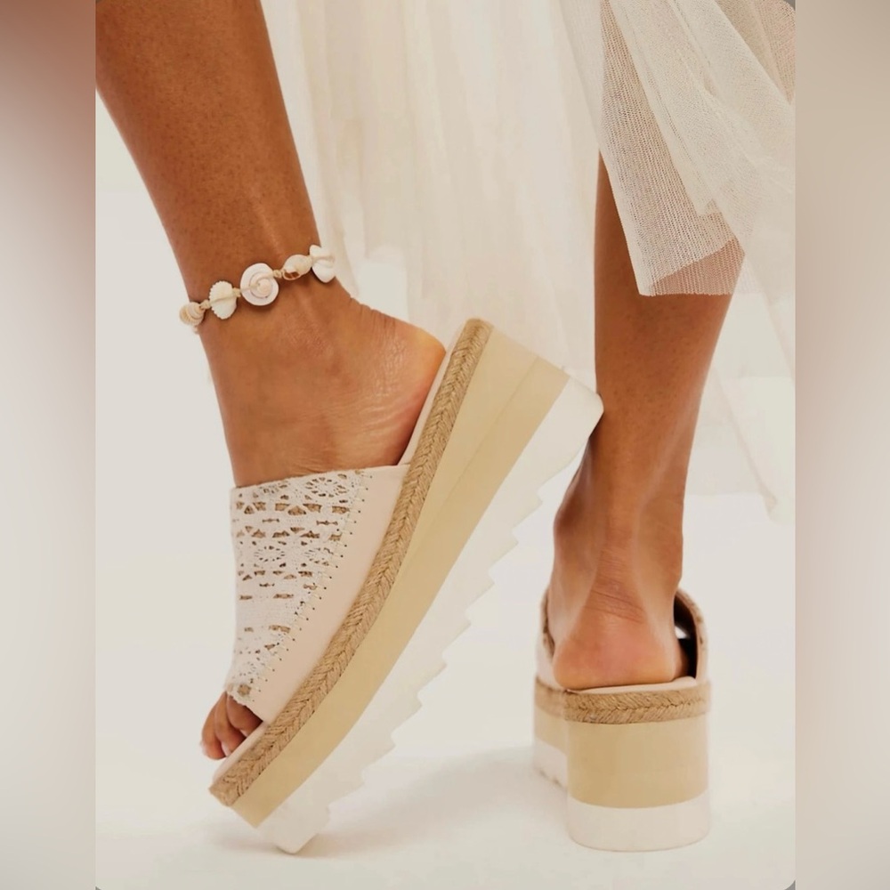 FREE PEOPLE SANTORINI PLASTER Platform Sandals
